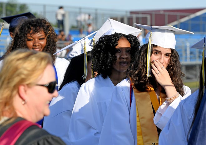Seaford High School commencement Monday, June 7, 2021, at Bob Dowd Stadium in Seaford, Delaware.